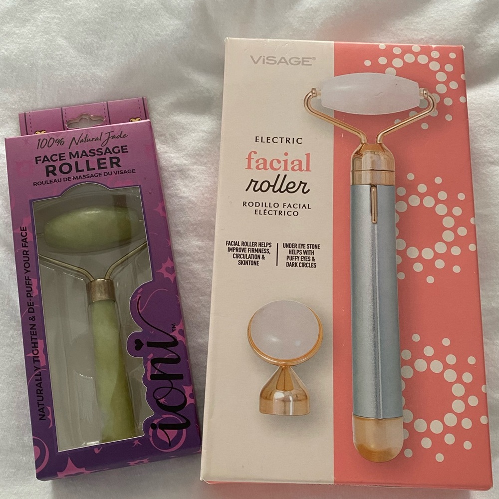Electric Facial Roller & Natural Jade Face Roller